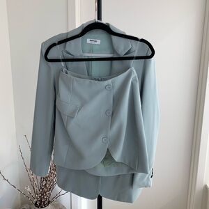Mint Green Blazer Set